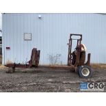 Chop-saw trailer, 17ft. long; with 60in. hydraulically-raised blade-LOCATED IN PINE VALLEY