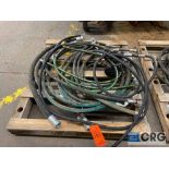 Lot of assorted hydraulic lines, with, YB60-1 electric oil pump-LOCATED IN PINE VALLEY