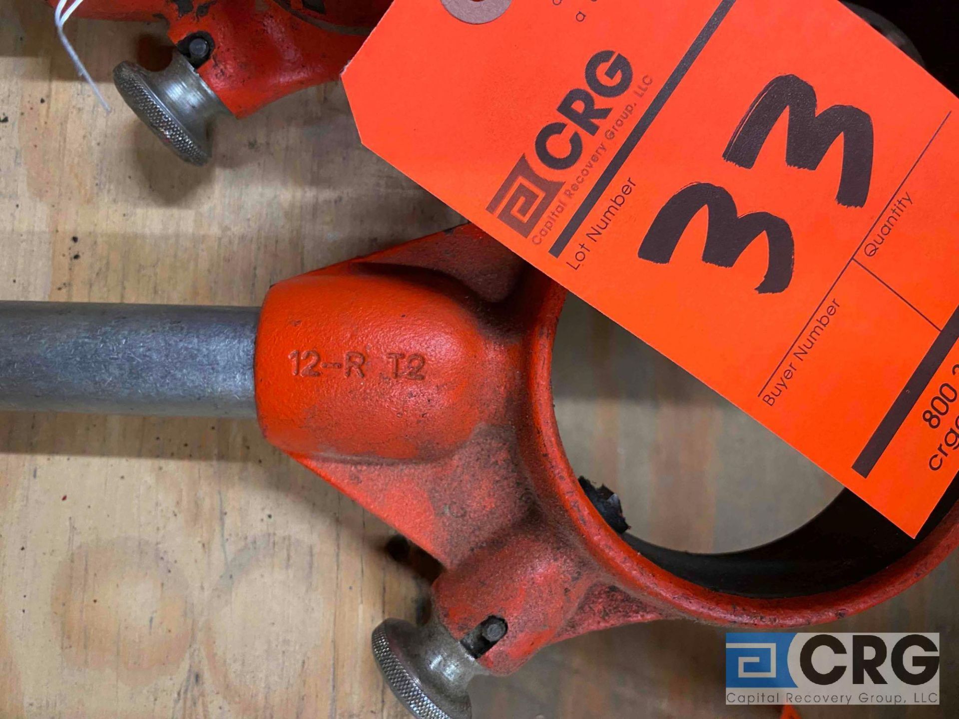 Lot, including (3) Ridgid ratchet and handles, assorted cutting heads-LOCATED IN PINE VALLEY - Image 3 of 5