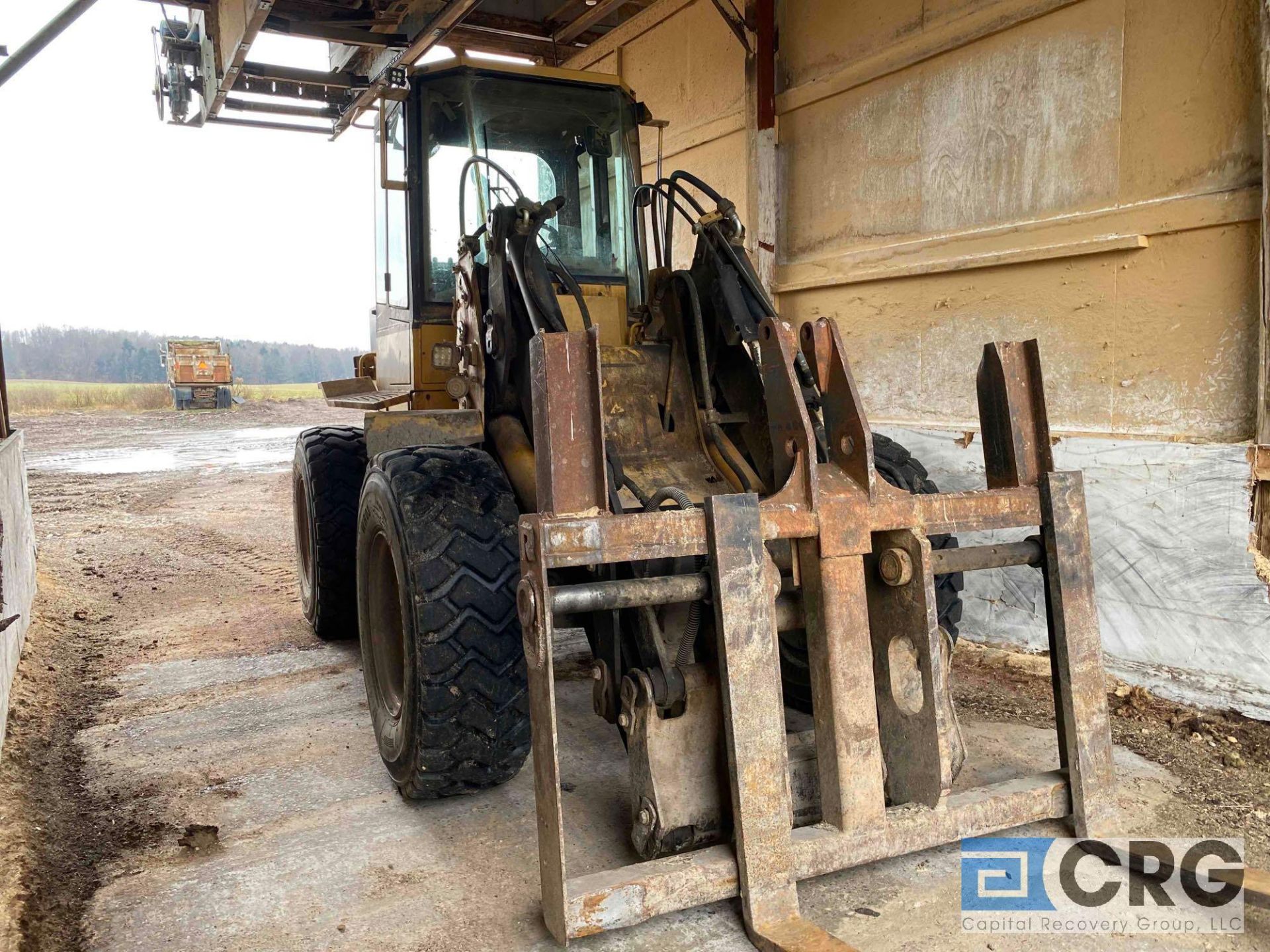 CAT IT24F wheel loader, SN 4NN00590, 19,636 hours, (Ames Number 004940); with 4ft forklift