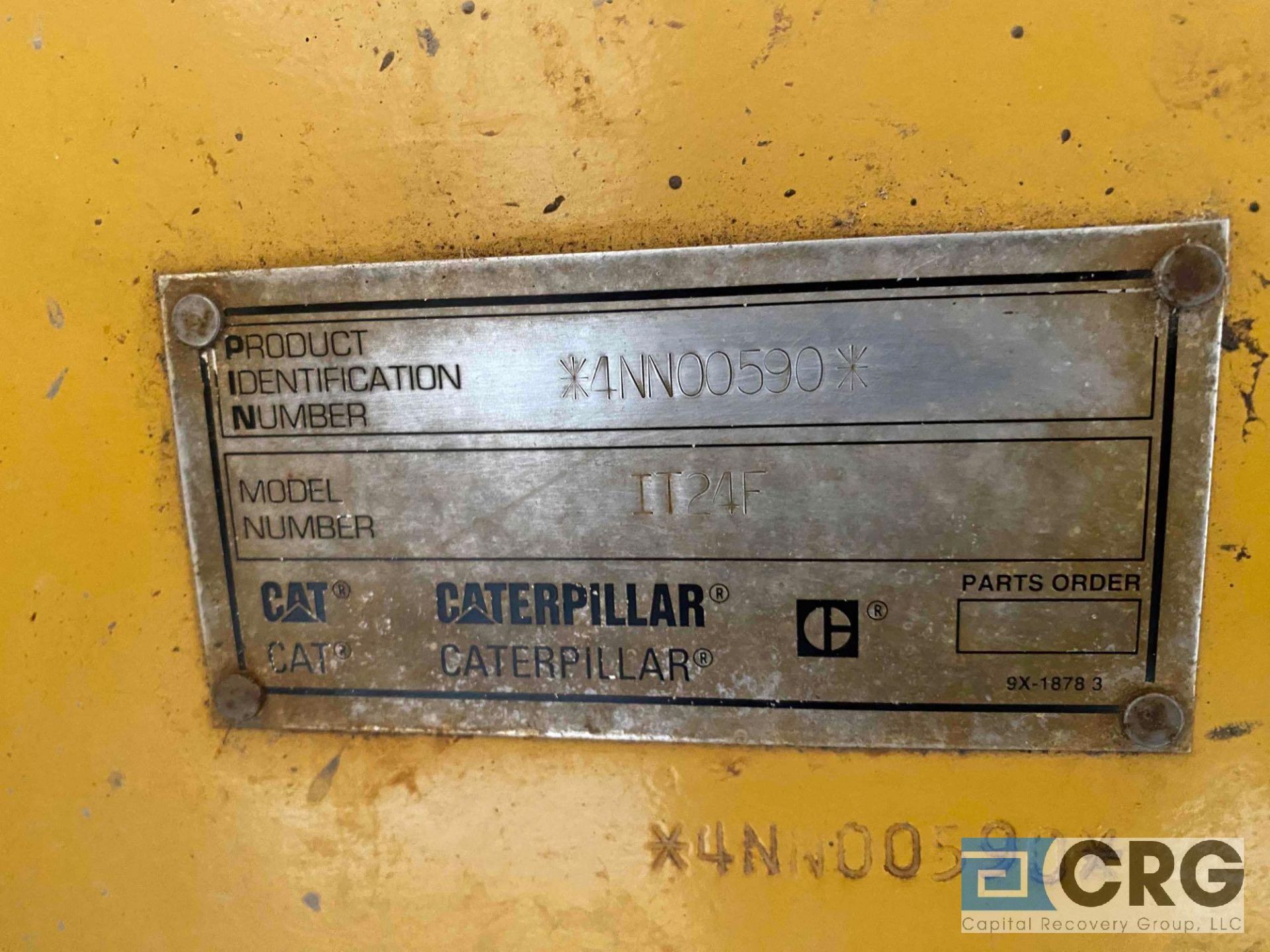 CAT IT24F wheel loader, SN 4NN00590, 19,636 hours, (Ames Number 004940); with 4ft forklift - Image 5 of 16