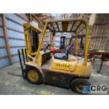 Hyster, H40H LP, forklift, air tire, SN D003DC4594H, max capacity 4650lb; with 48in. Forks (TAG