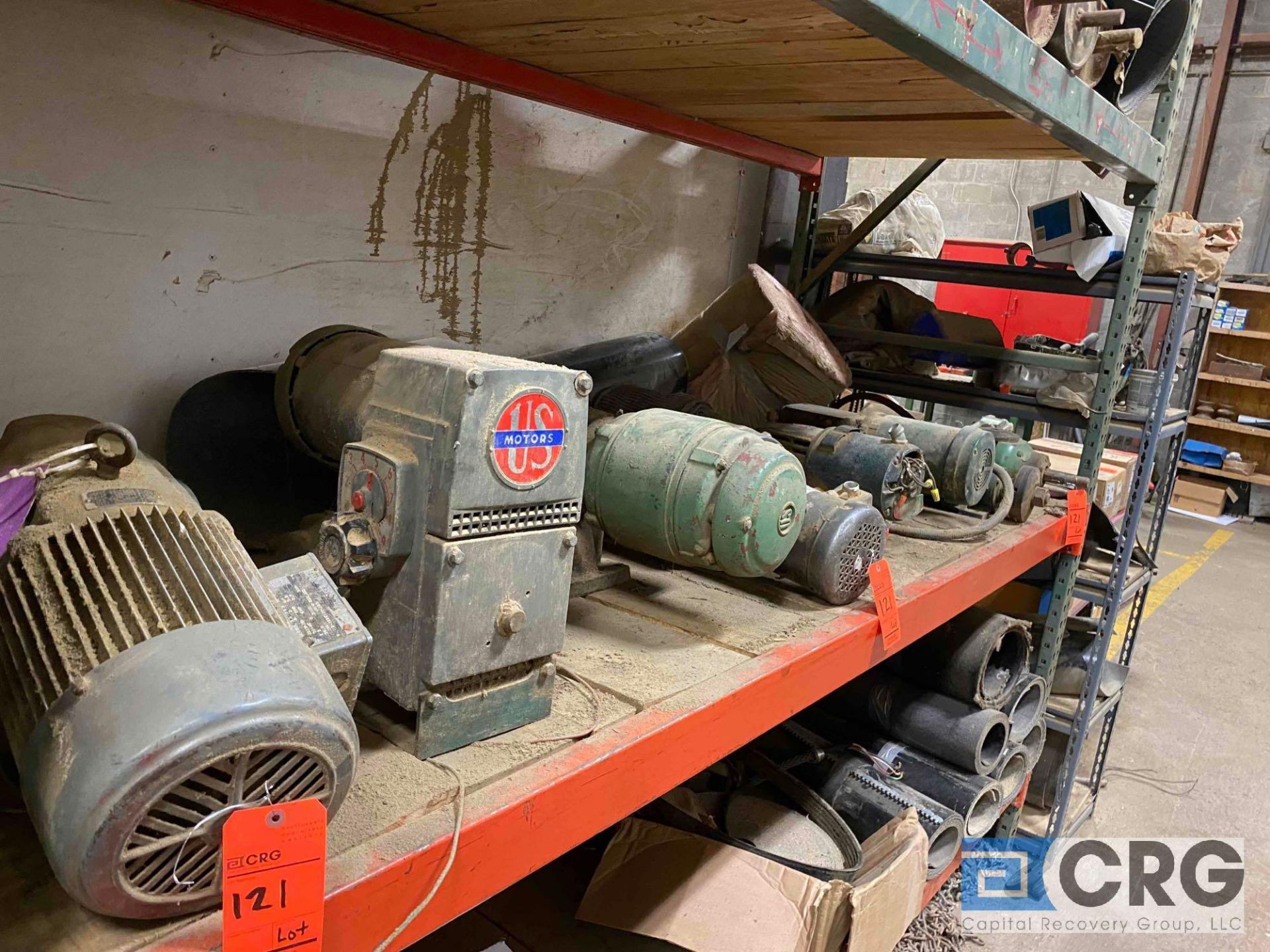 Lot of (10) assorted motors and drives, contents of (2) shelves-LOCATED IN PINE VALLEY - Image 3 of 10