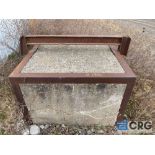 Steel-framed concrete weight block, 4ft x 4ft-LOCATED IN PINE VALLEY
