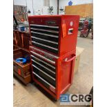 Craftsman vertically stacked toolchest, 26in. x 18in. x 54in.(h) total, with contents-LOCATED IN