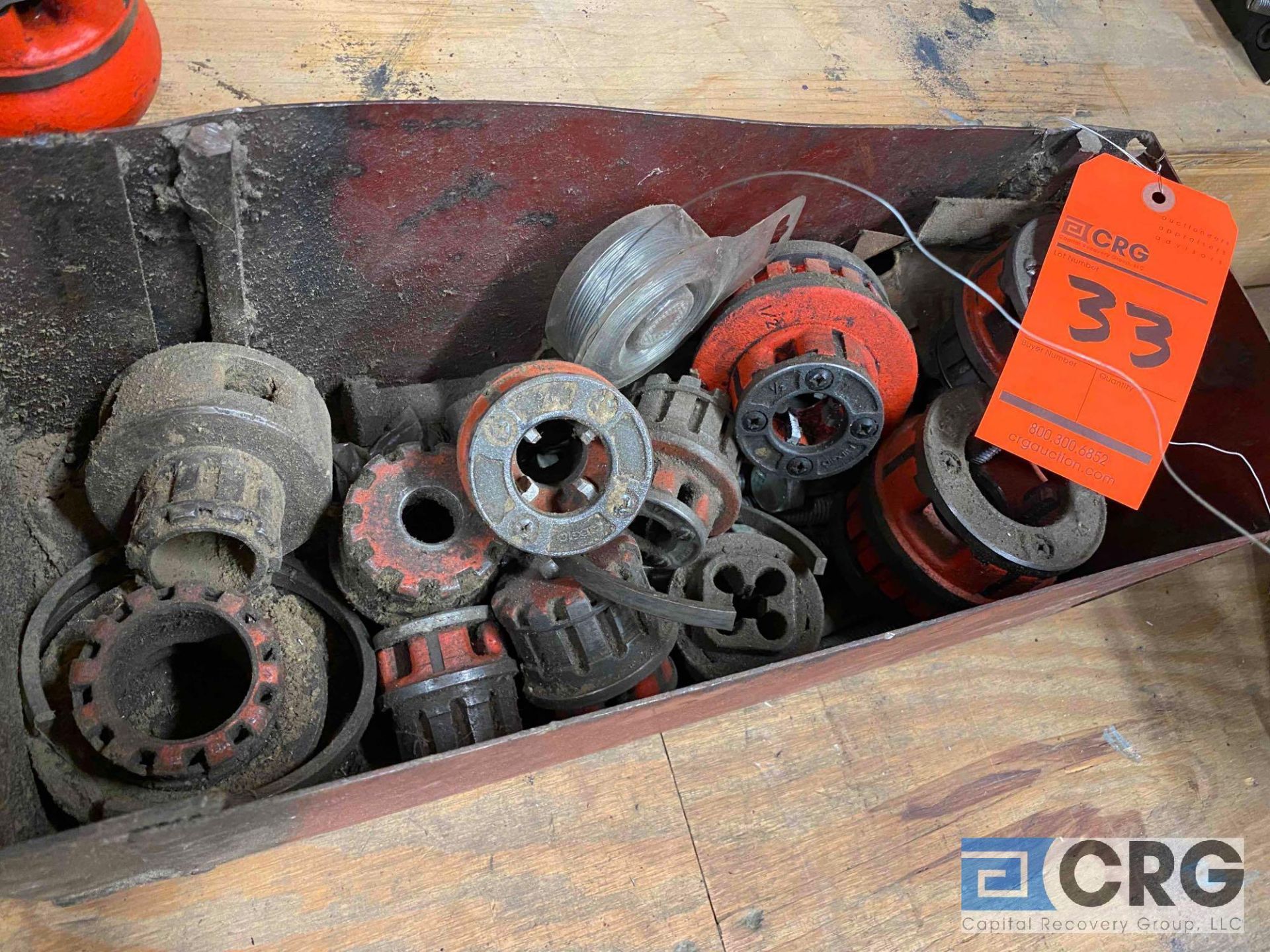 Lot, including (3) Ridgid ratchet and handles, assorted cutting heads-LOCATED IN PINE VALLEY - Image 5 of 5