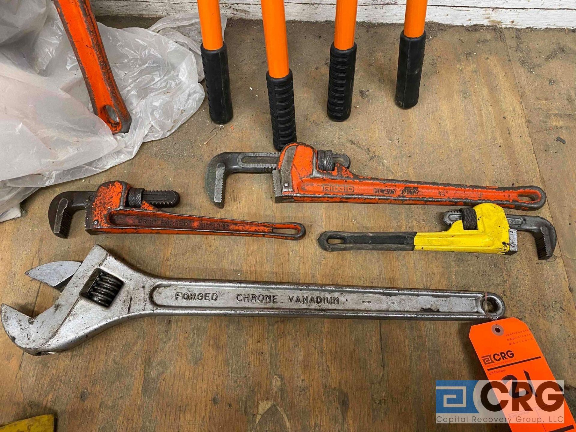 Lot of assorted pipe wrenches 36in. - 12in.-LOCATED IN PINE VALLEY - Image 4 of 5