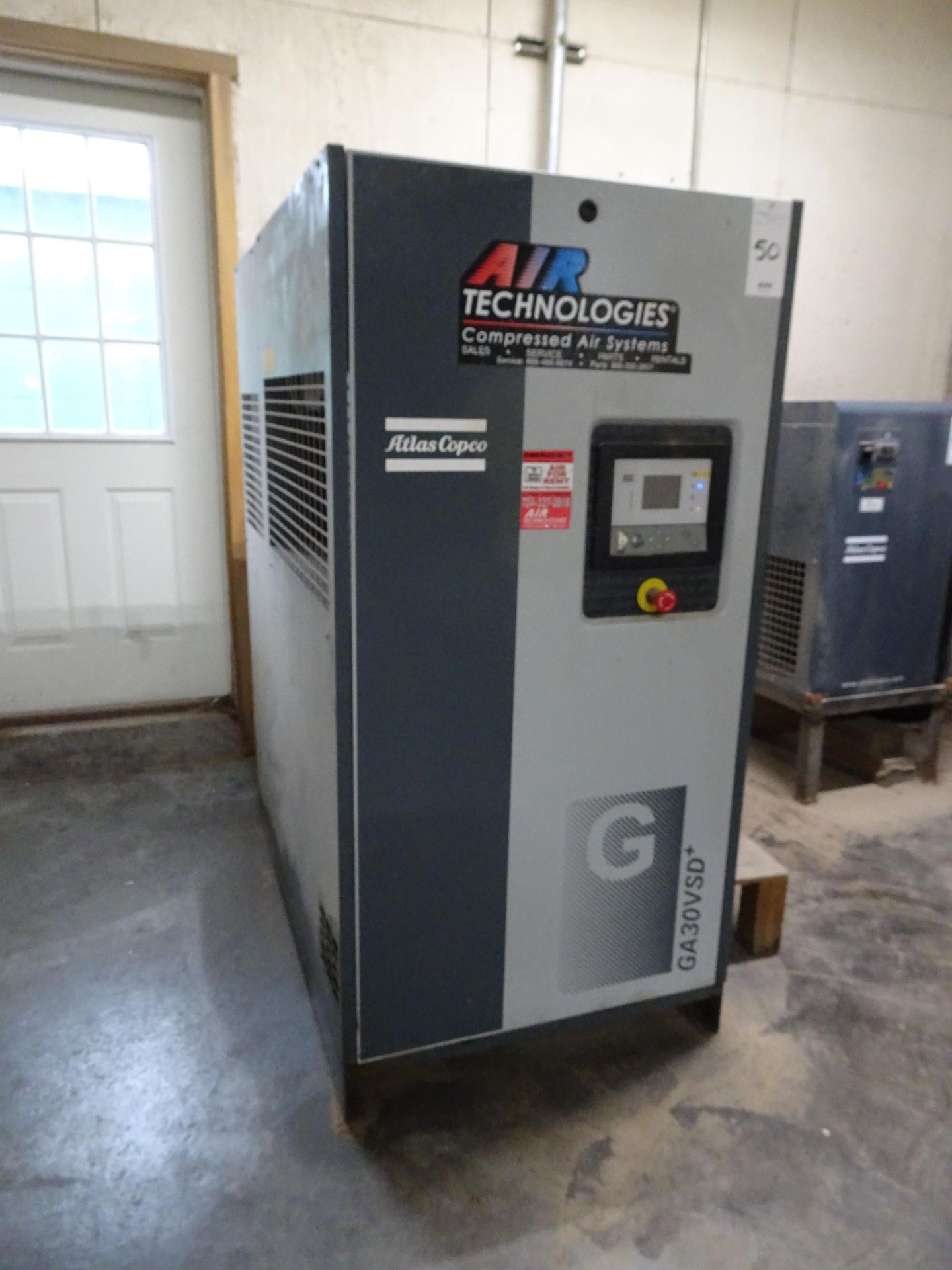 2015 Atlas Copco Rotary Screw Air Compressor