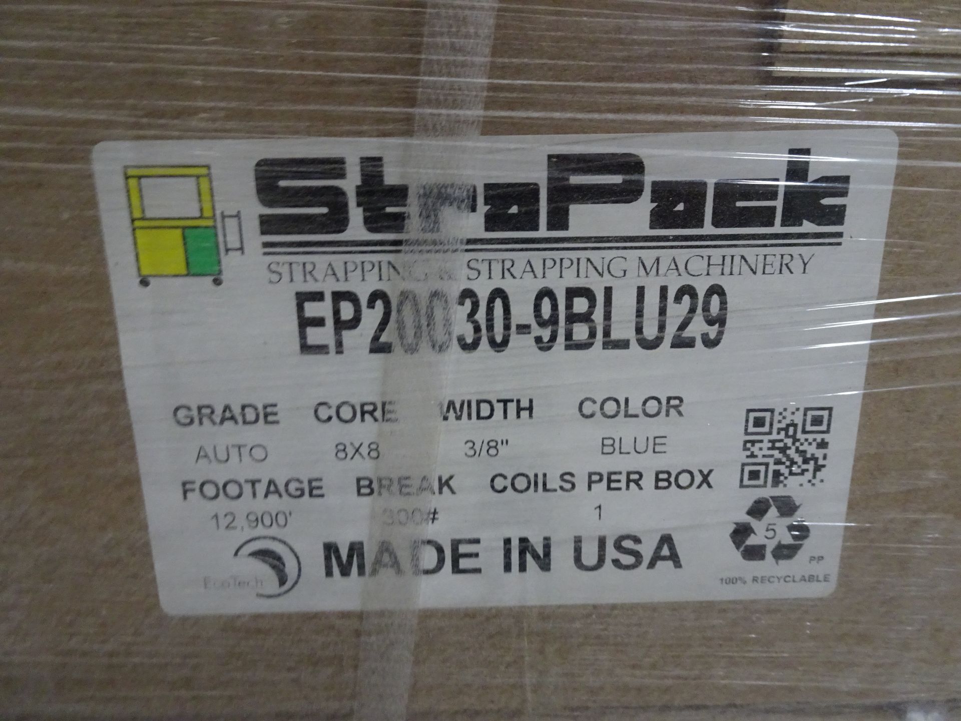 (1) Pallet w/ (24) Boxes of StraPack Blue Banding Straps - Image 2 of 2