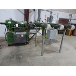 Hawker Model 2000 48" X 2" max. OD Dowel Machine with Feeder, Location: DM Room