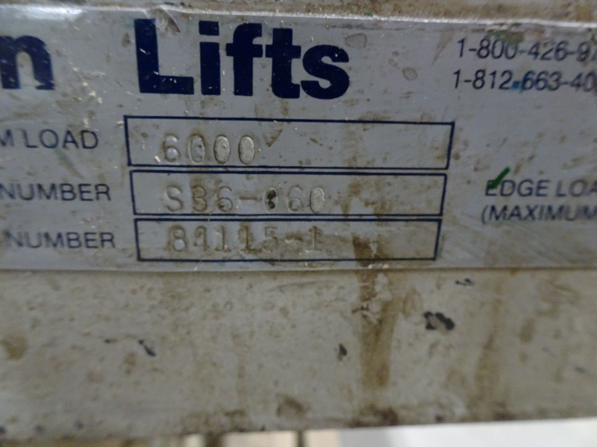 American Lift 6000 lb Capacity Scissor Lift Table - Image 3 of 3