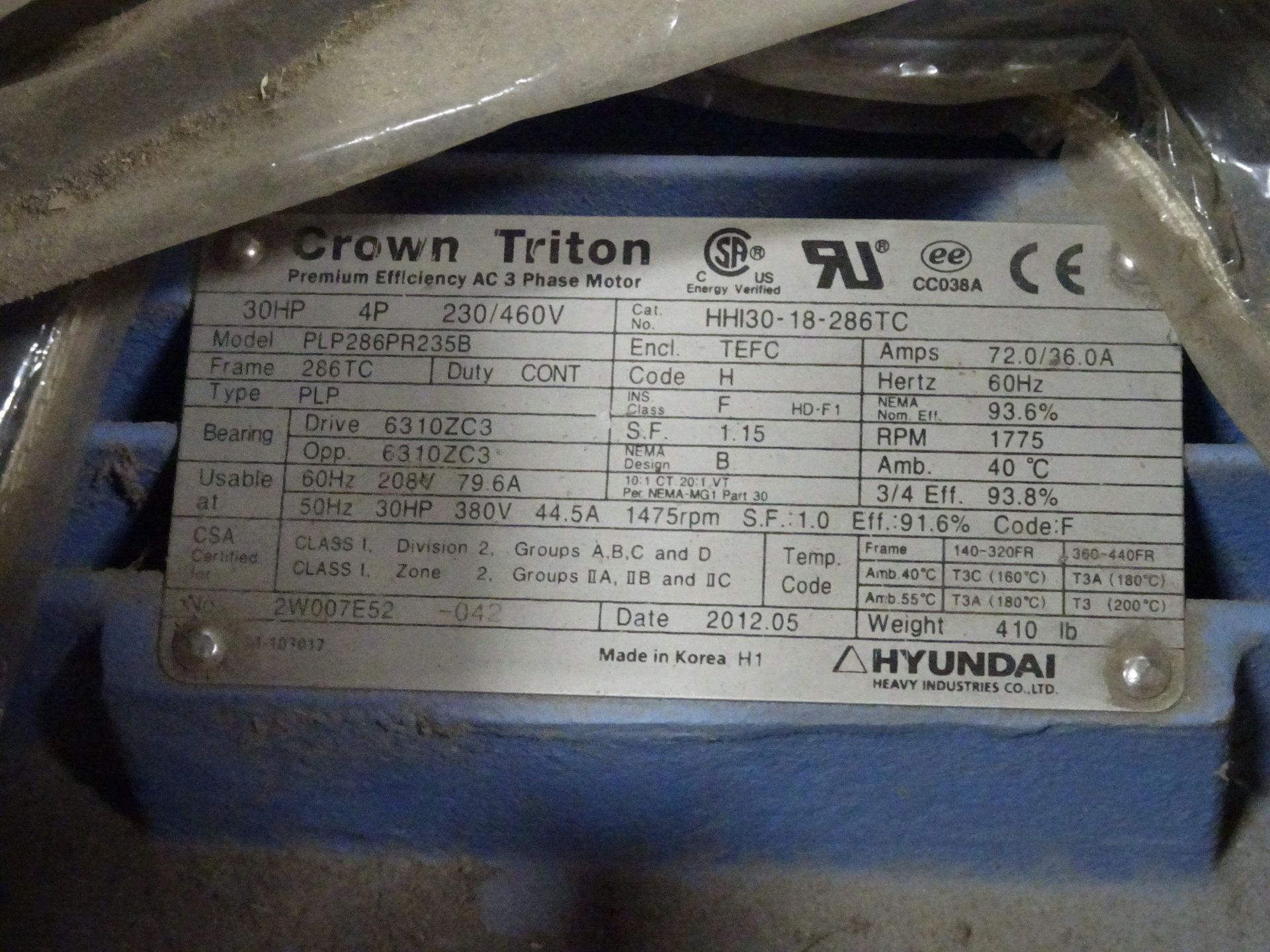 Crown 30 HP Motor - Image 2 of 2