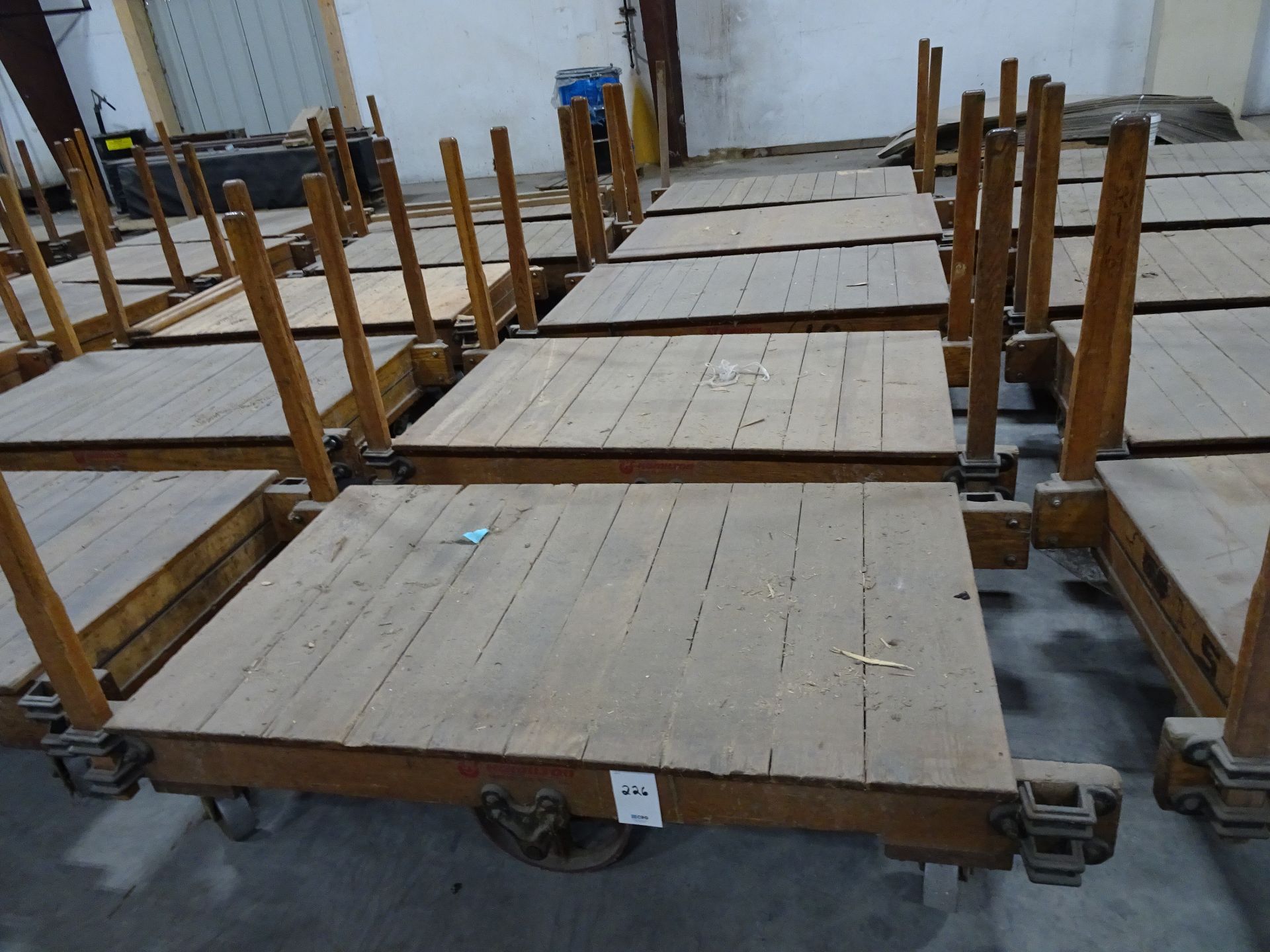 Lot: (5) Hamilton 35" x 60" Solid Wood Tilt Truck