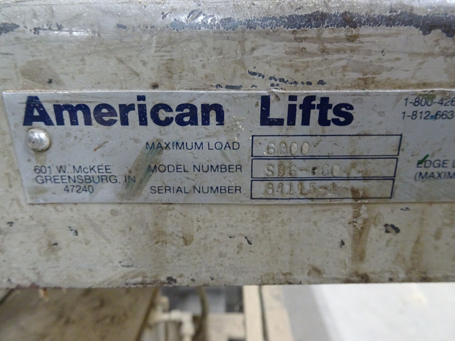 American Lift 6000 lb Capacity Scissor Lift Table - Image 2 of 3