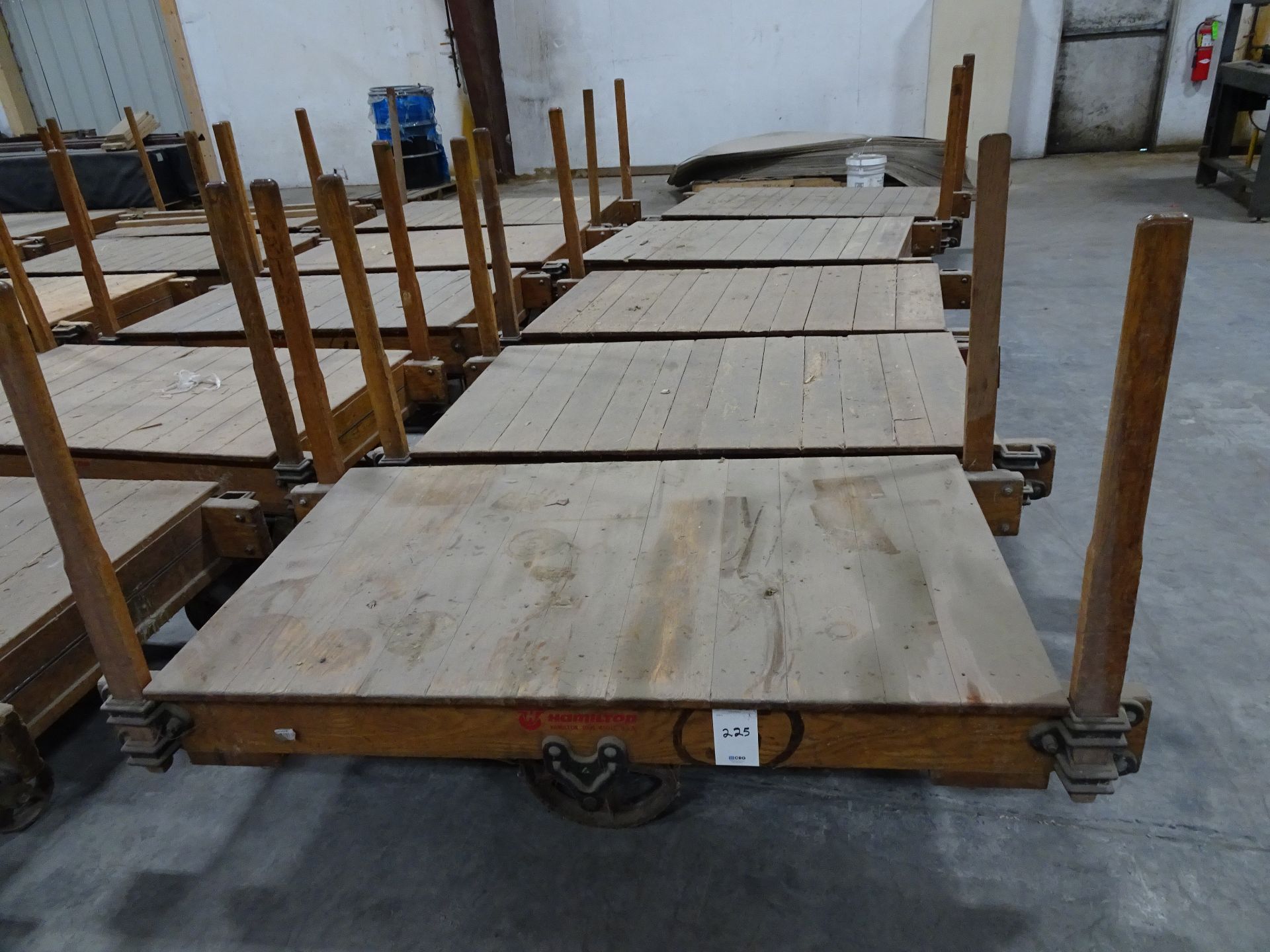 Lot: (5) Hamilton 35" x 60" Solid Wood Tilt Truck