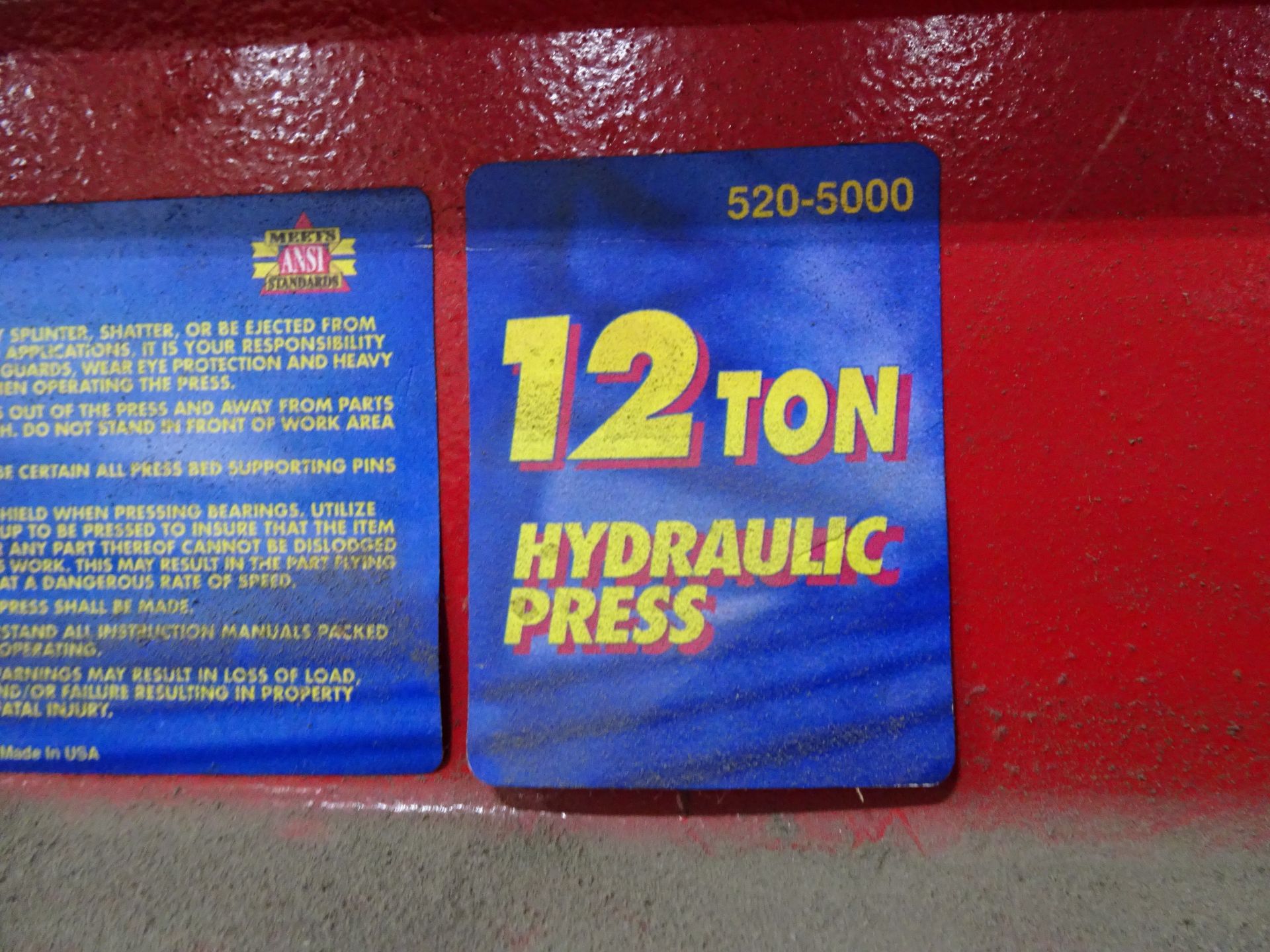 Napa Ton Hydraulic Press - Image 2 of 3