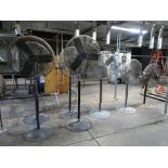 Lot: (7) Assorted Pedestal Fans