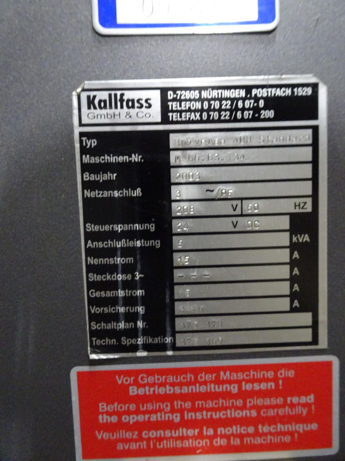 Kallfass Shrink Wrapper - Image 2 of 4