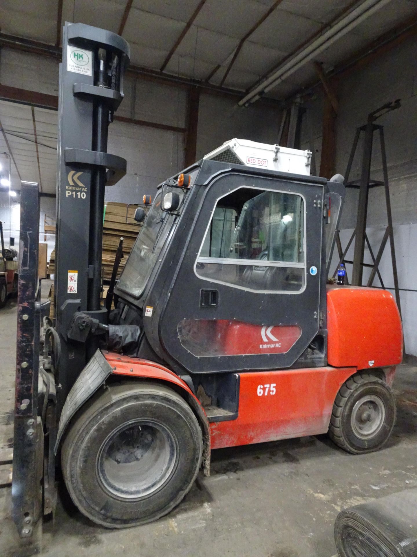 Kalmar Model P110CX6 9550 lb Capacity Gas Forklift - Image 2 of 4