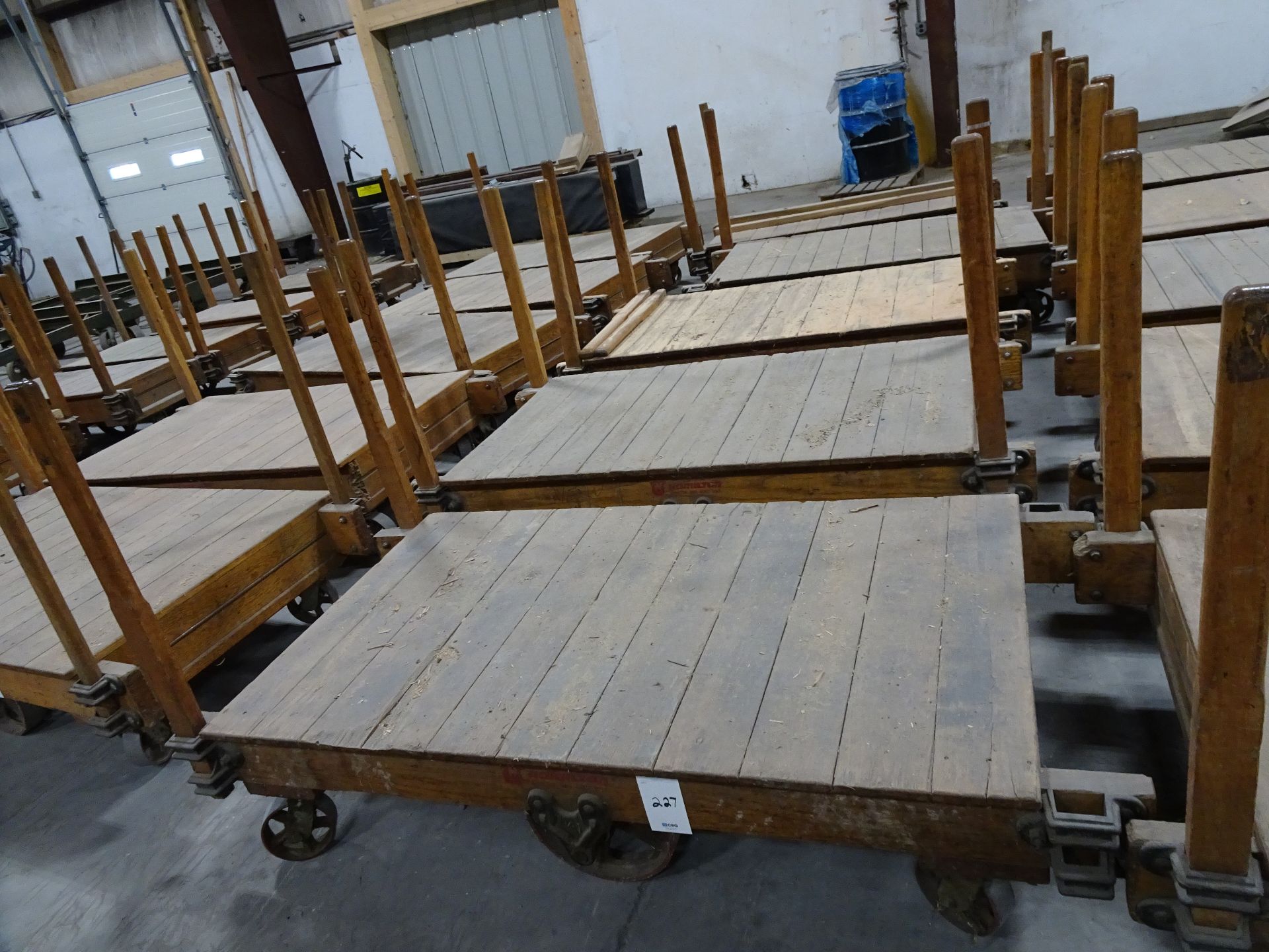 Lot: (5) Hamilton 35" x 60" Solid Wood Tilt Truck