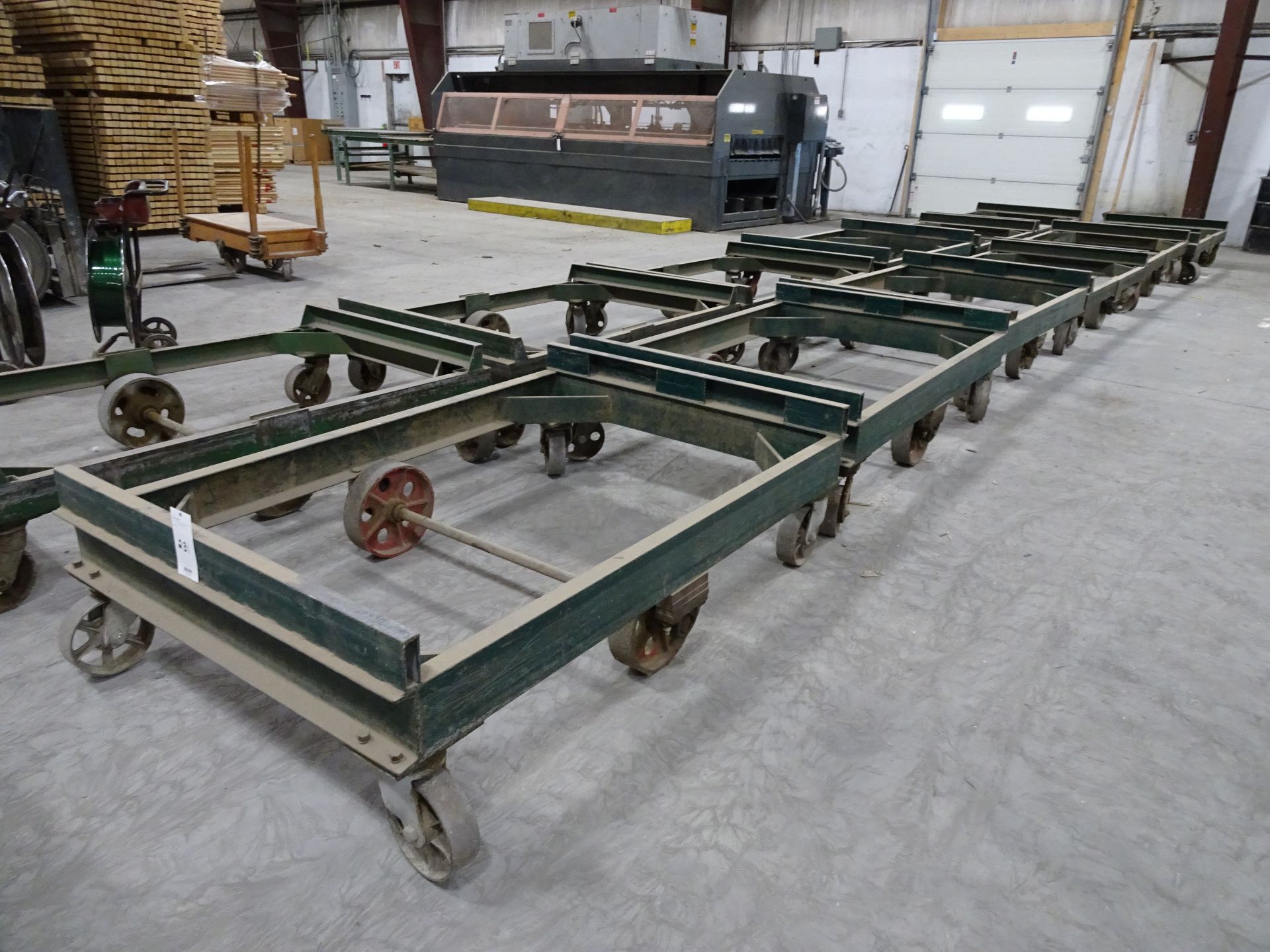 Lot: (6) 6' x 4' Steel Transfer Carts - Image 2 of 2