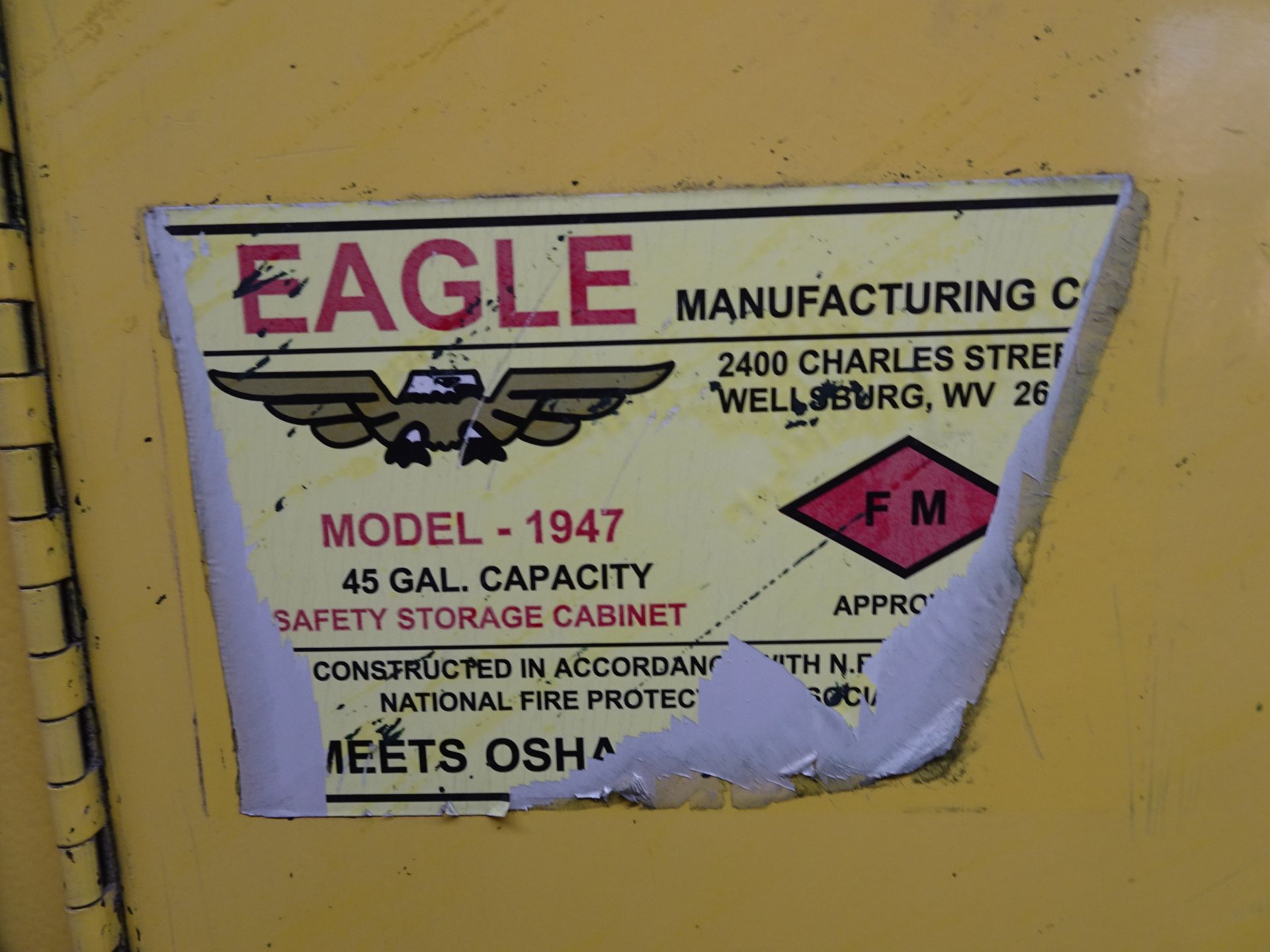 Eagle Flammable Storage Cabinet - Image 2 of 3