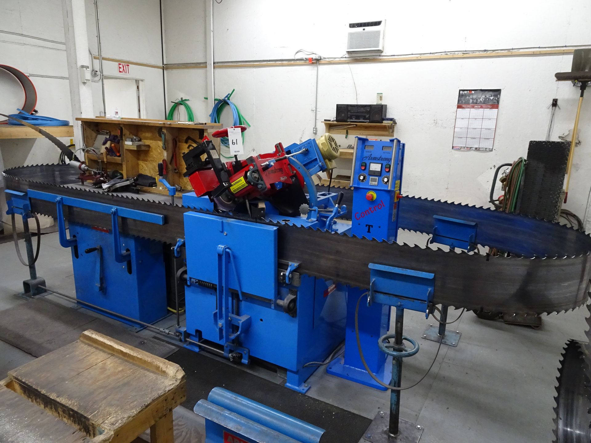Armstrong Automatic PLC Controlled Band Saw Grinder