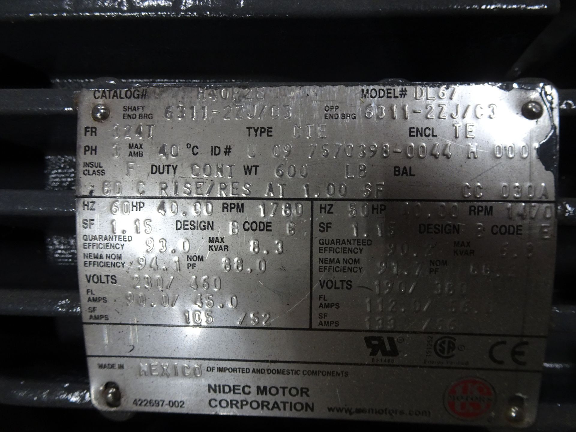 Nidec Motor - Image 2 of 2