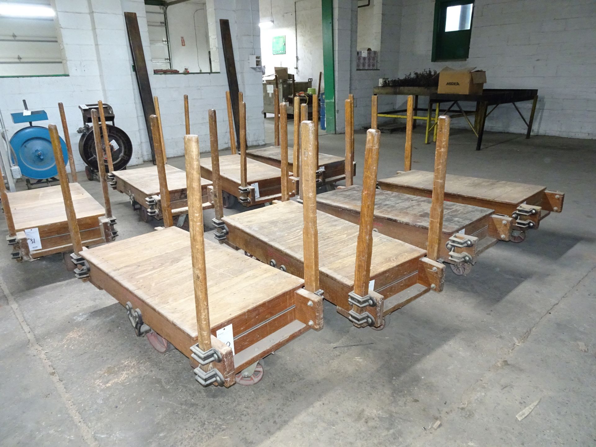 Lot: (4) Hamilton 33" x 48" Solid Wood Tilt Truck