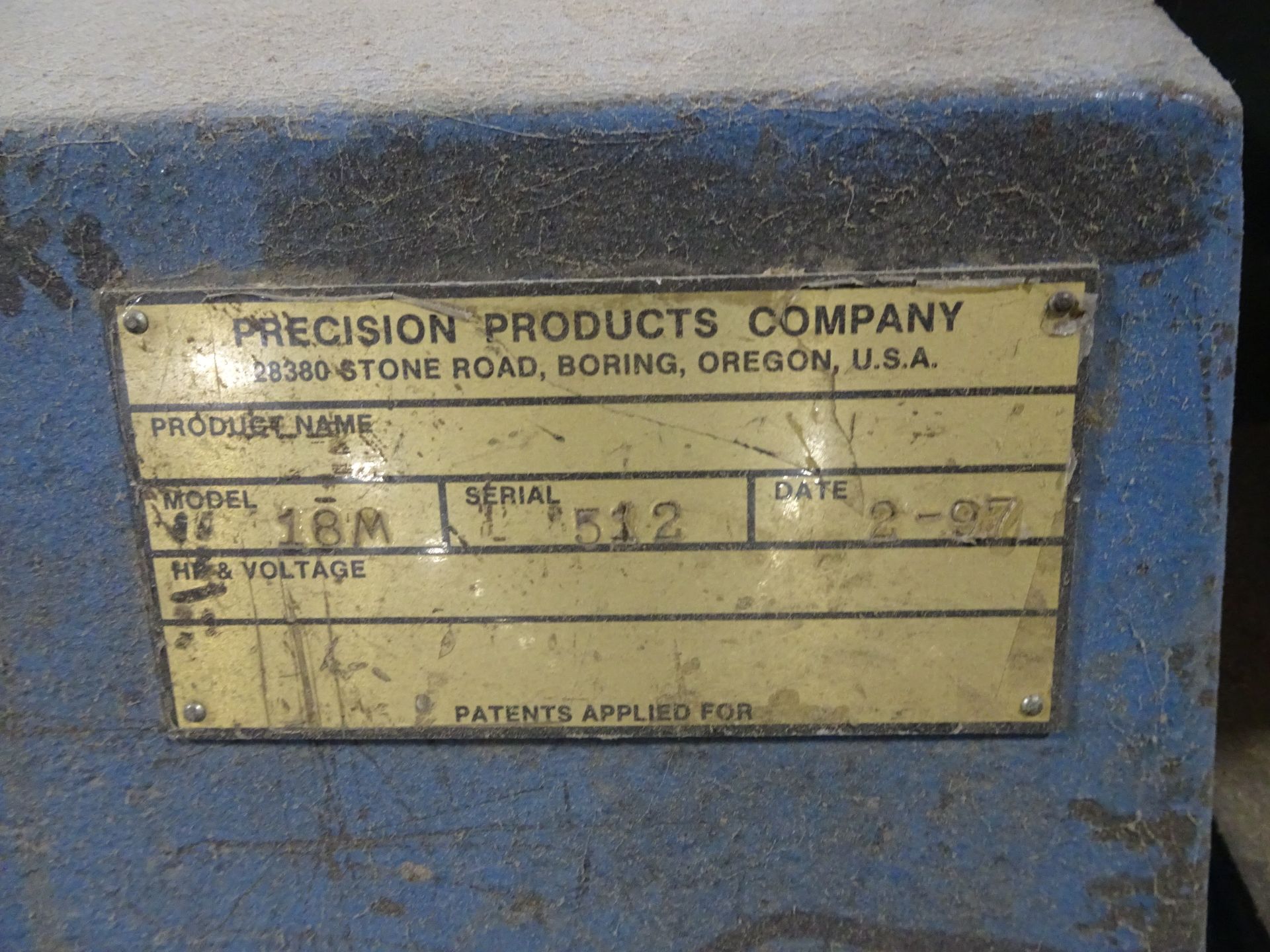 1997 Precision Upcut Saw - Image 2 of 3