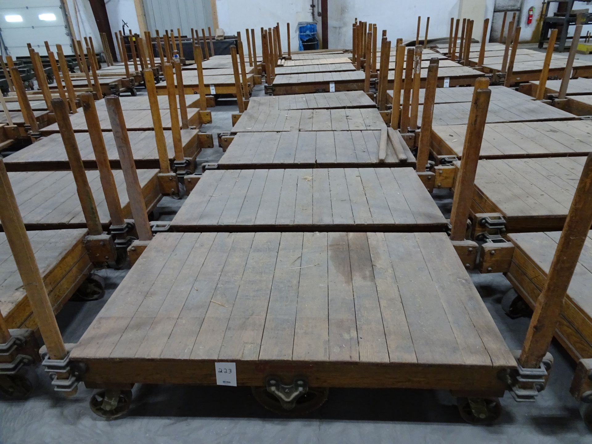 Lot: (5) Hamilton 35" x 60" Solid Wood Tilt Truck