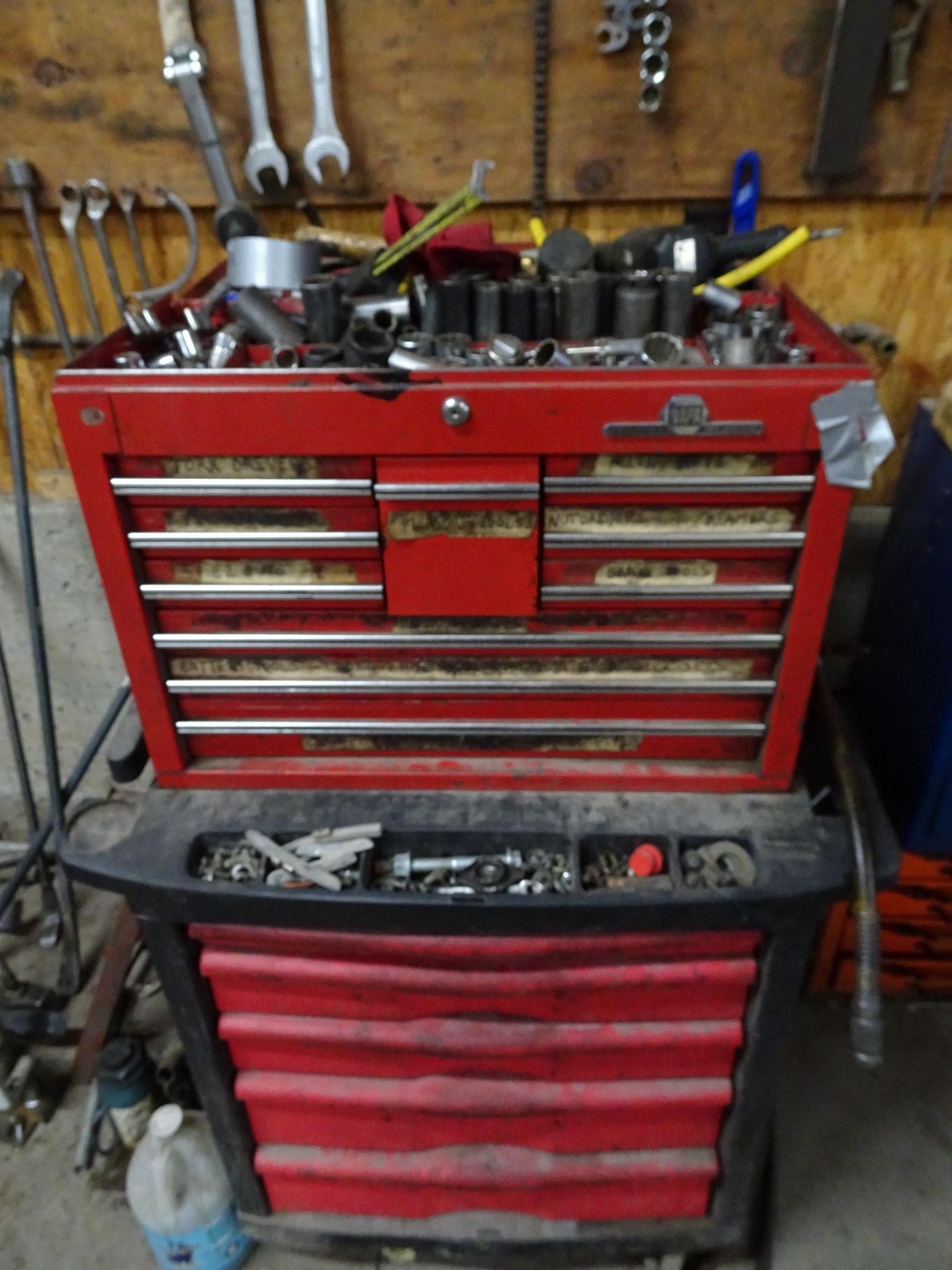 Lot of Assorted Tools and Parts Cabinets