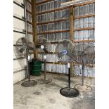 Lot: (4) Assorted Pedestal Fans