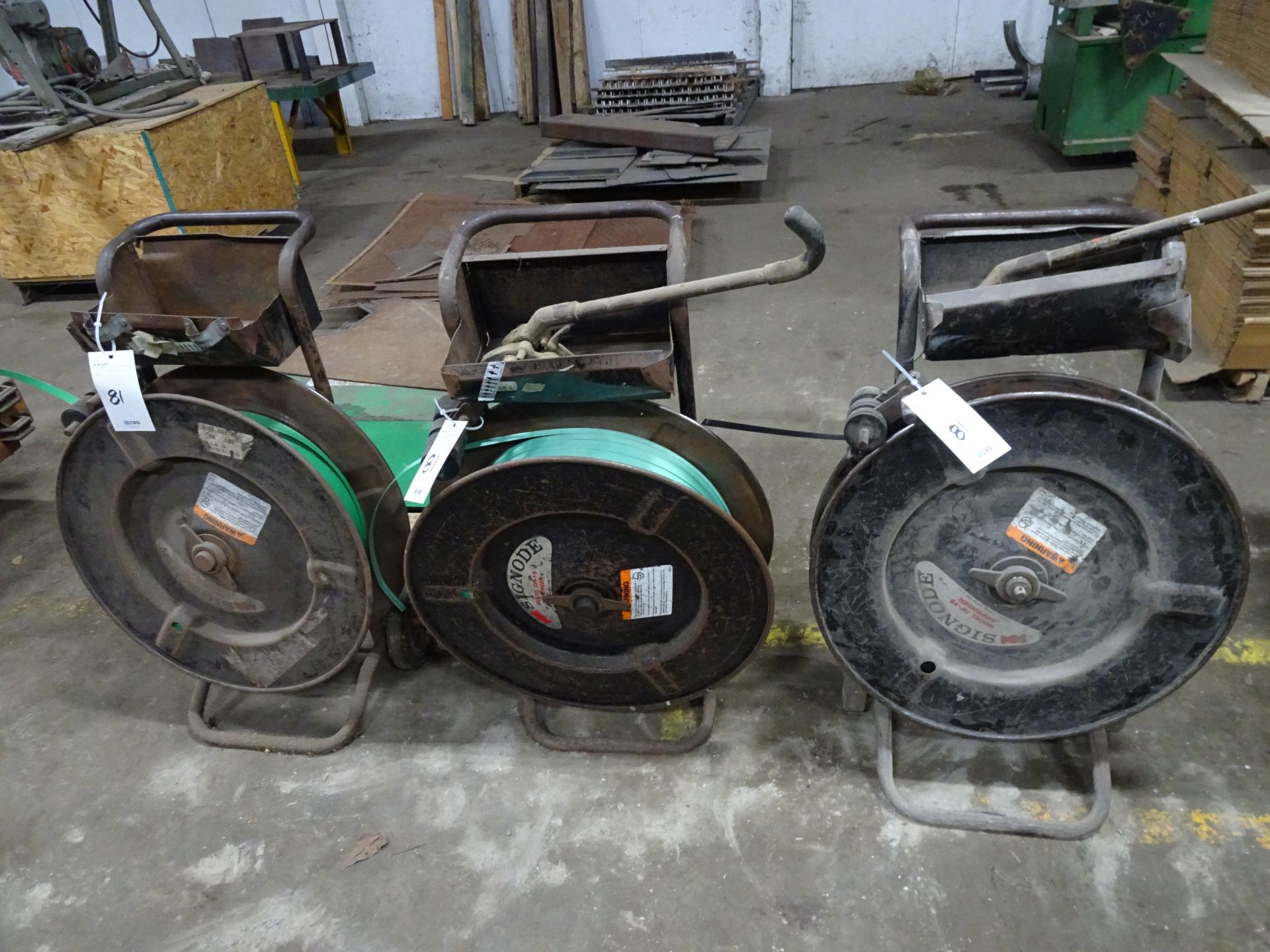 Lot: (3) Banding Carts