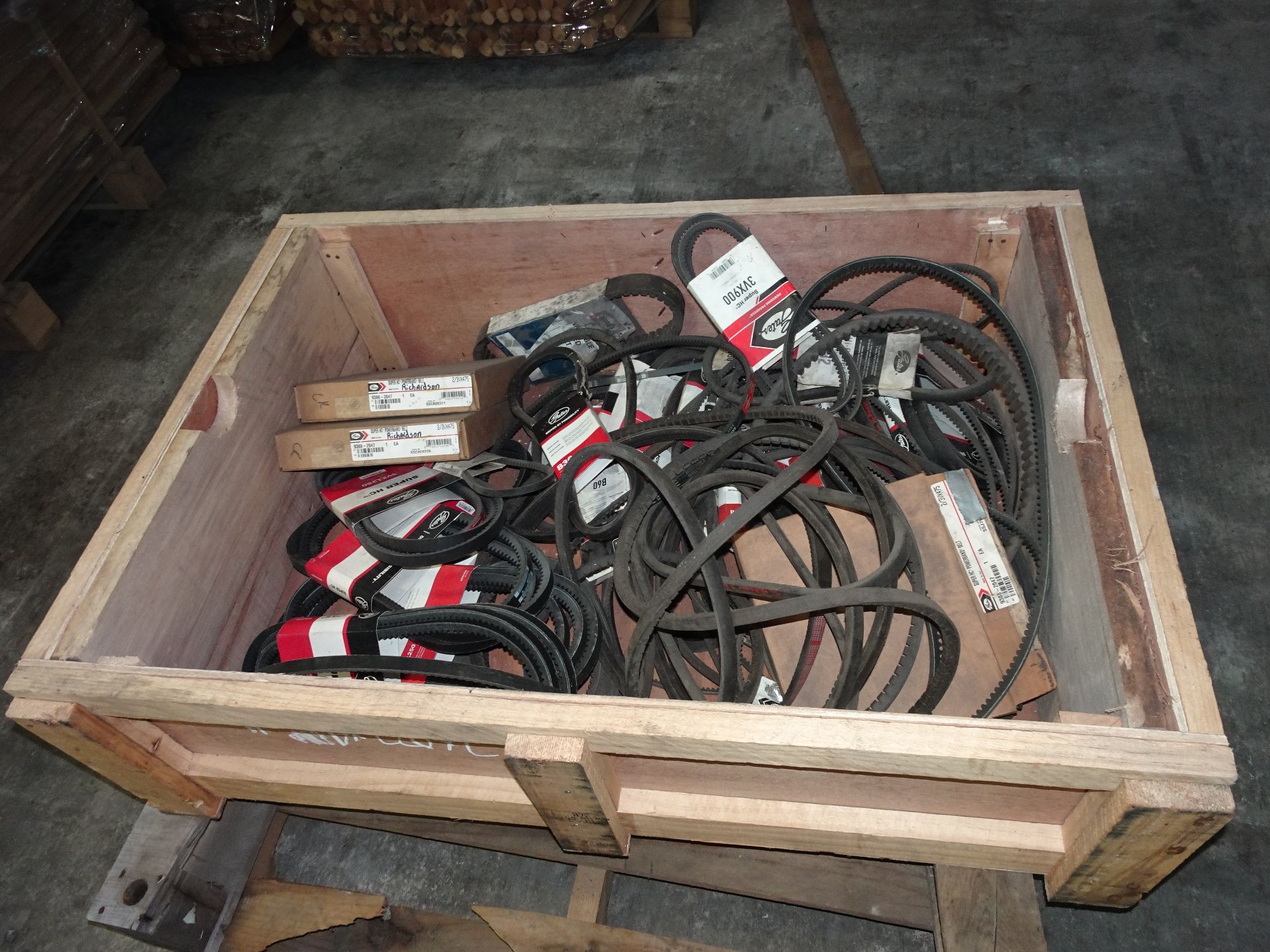 Lot: (2) Crates of Assorted Wide Wheel Belts - Image 2 of 2