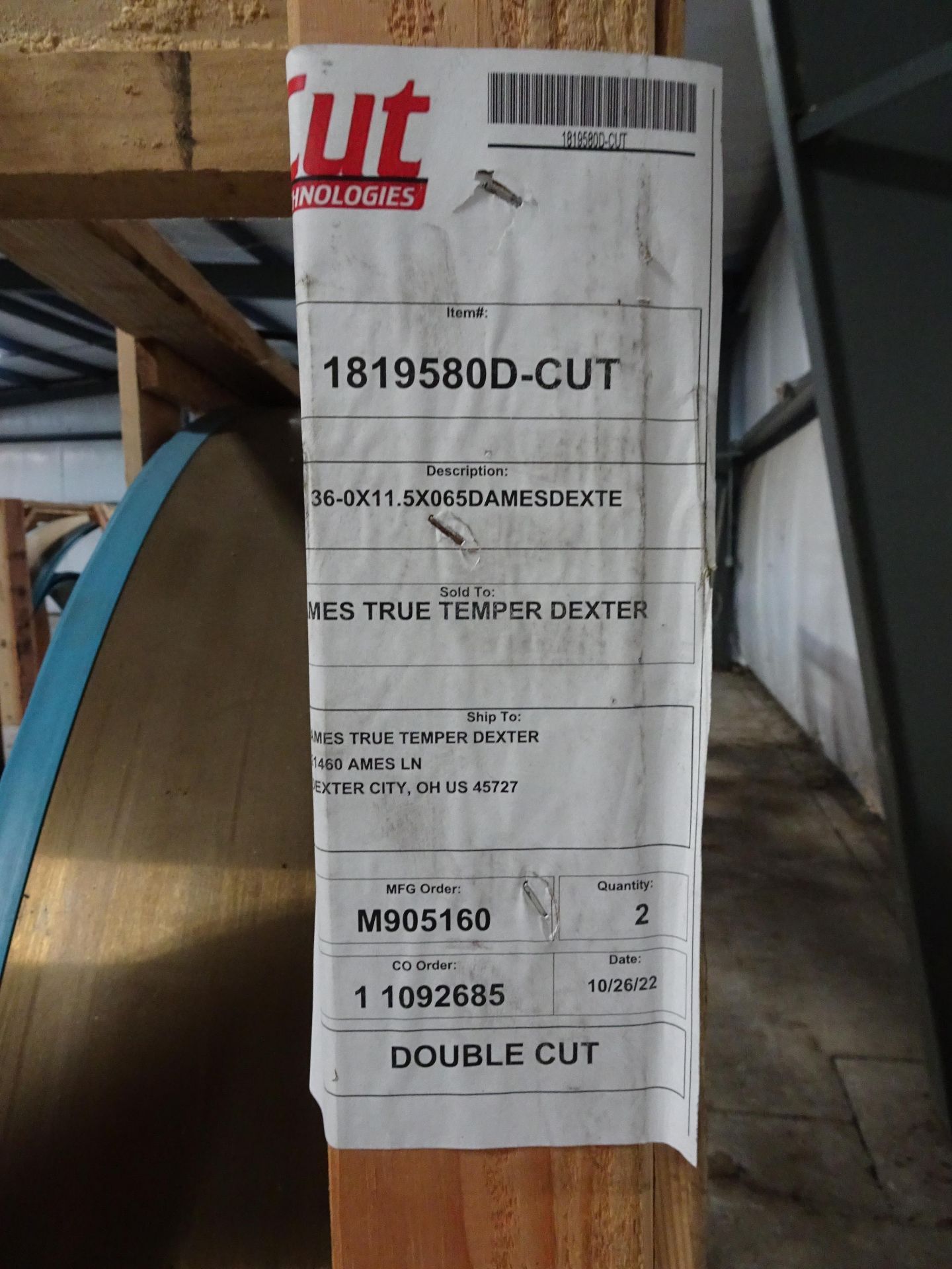 Lot: (2) Saw Blades - Image 2 of 2