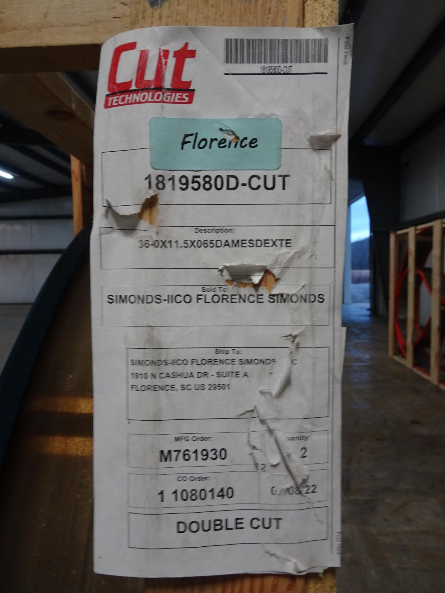 Lot: (2) Saw Blades - Image 2 of 2