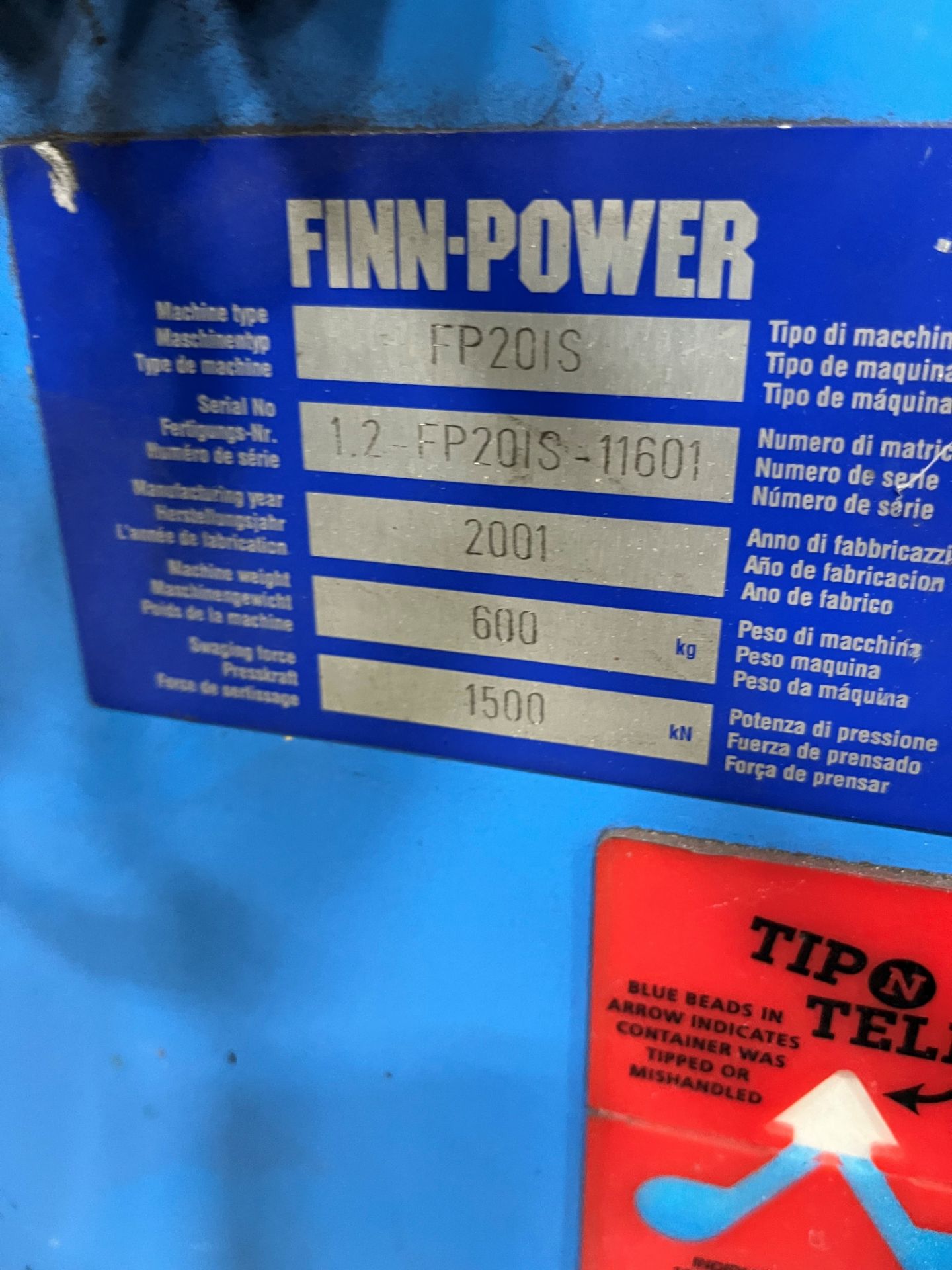 Finn Power model FP201S hose crimper - Image 4 of 5