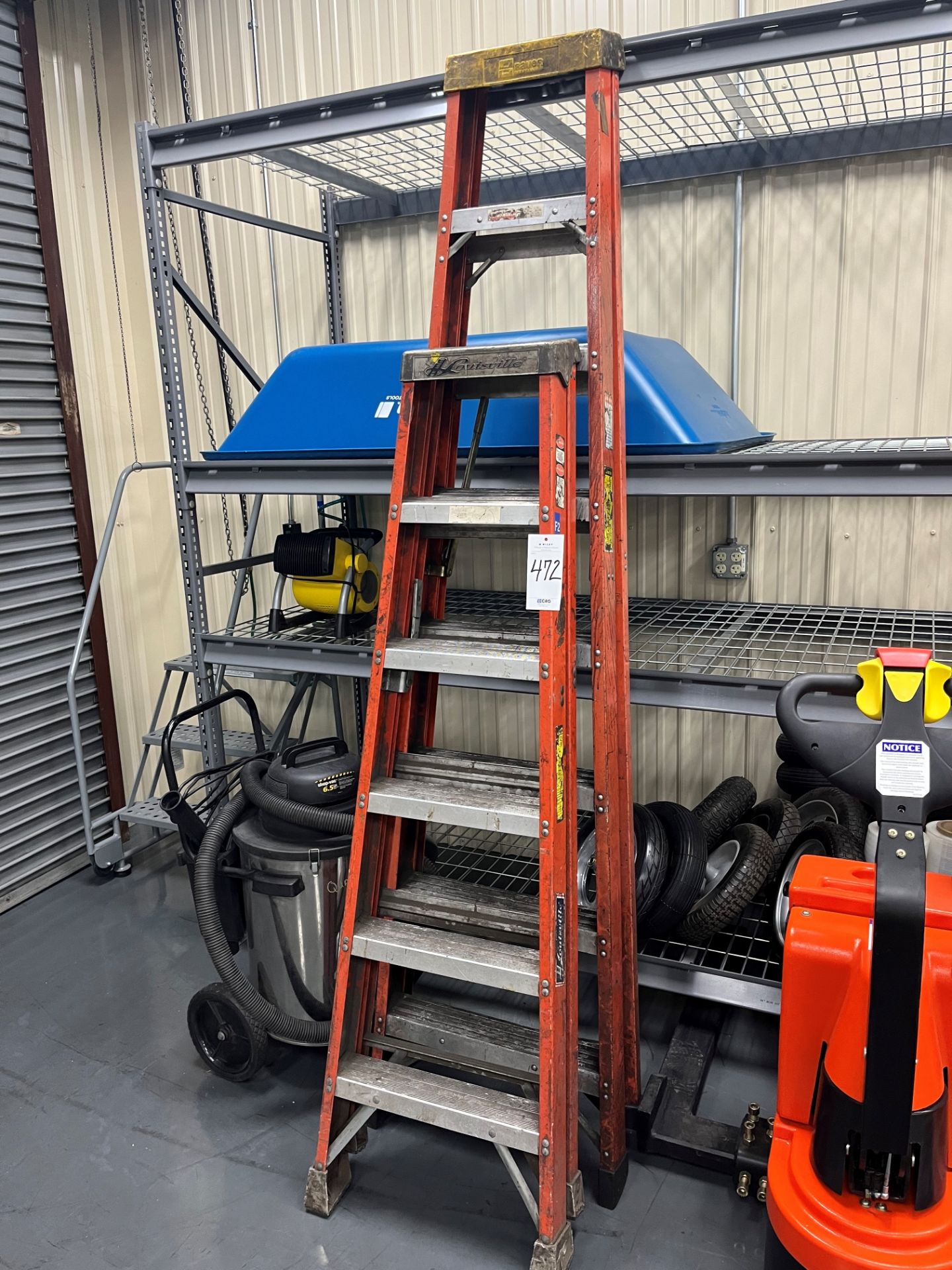 Lab ladders, shop vac, Stanley and portable heater