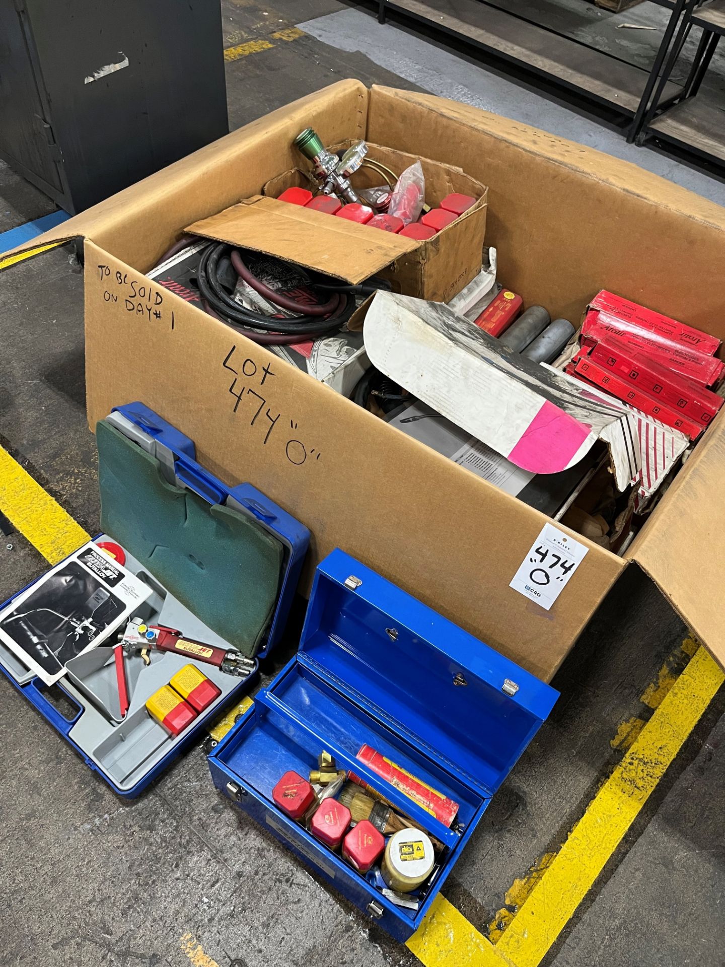 Large lot of welding supplies