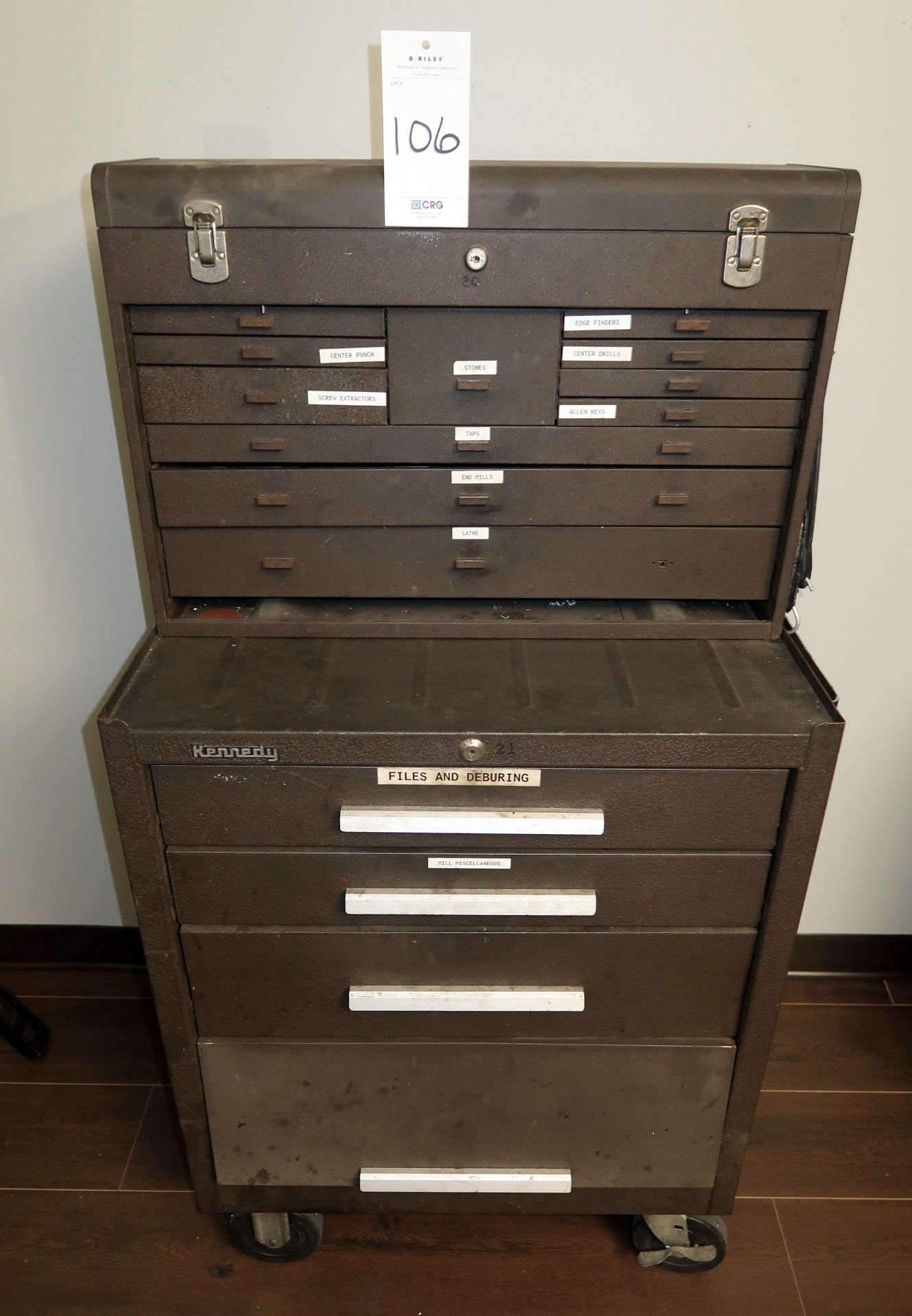 Rolling Kennedy tool chest and contents
