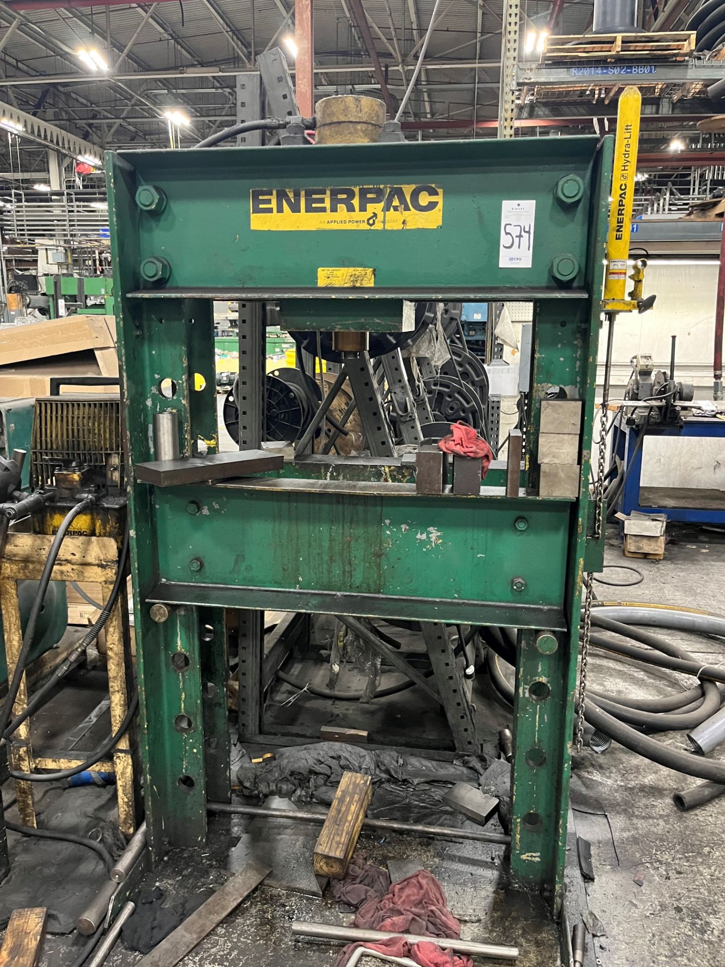 100 Ton Enerpach H-frame shop press