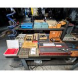 Large assortment of precision instruments