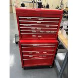 Rolling tool cabinet and contents