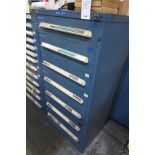 7 drawer Vidmar roller bearing tool cabinet with contents;