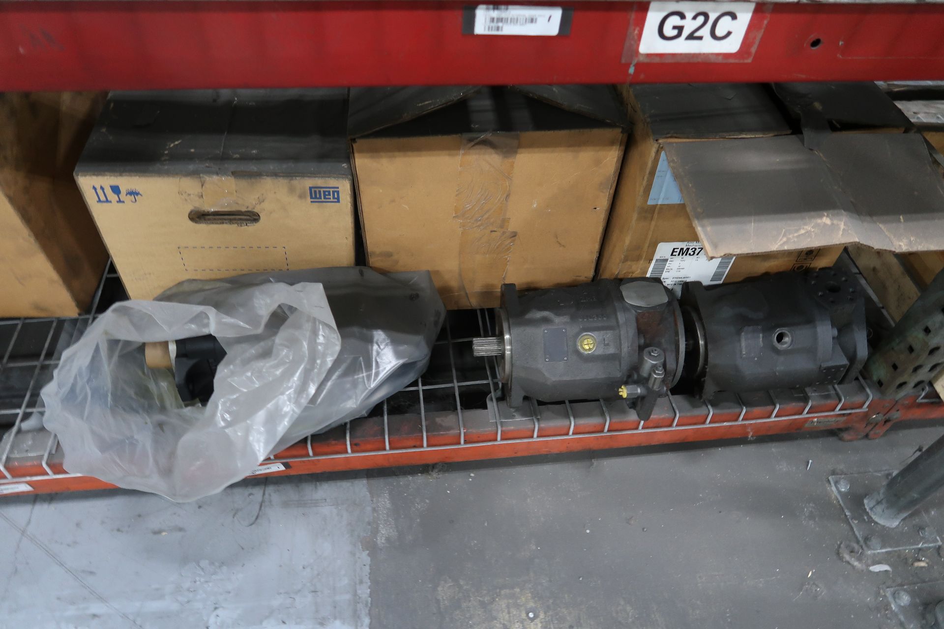 Contents of pallet racking; large assortment of electric motors - Image 2 of 2