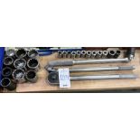 large socket set with (3) wrenches