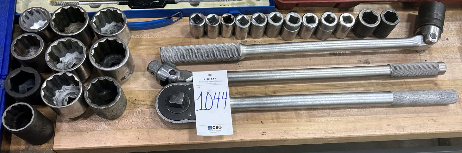 large socket set with (3) wrenches