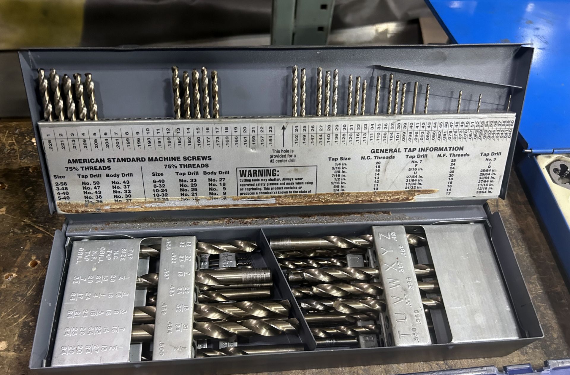 tap and die set with wrenches