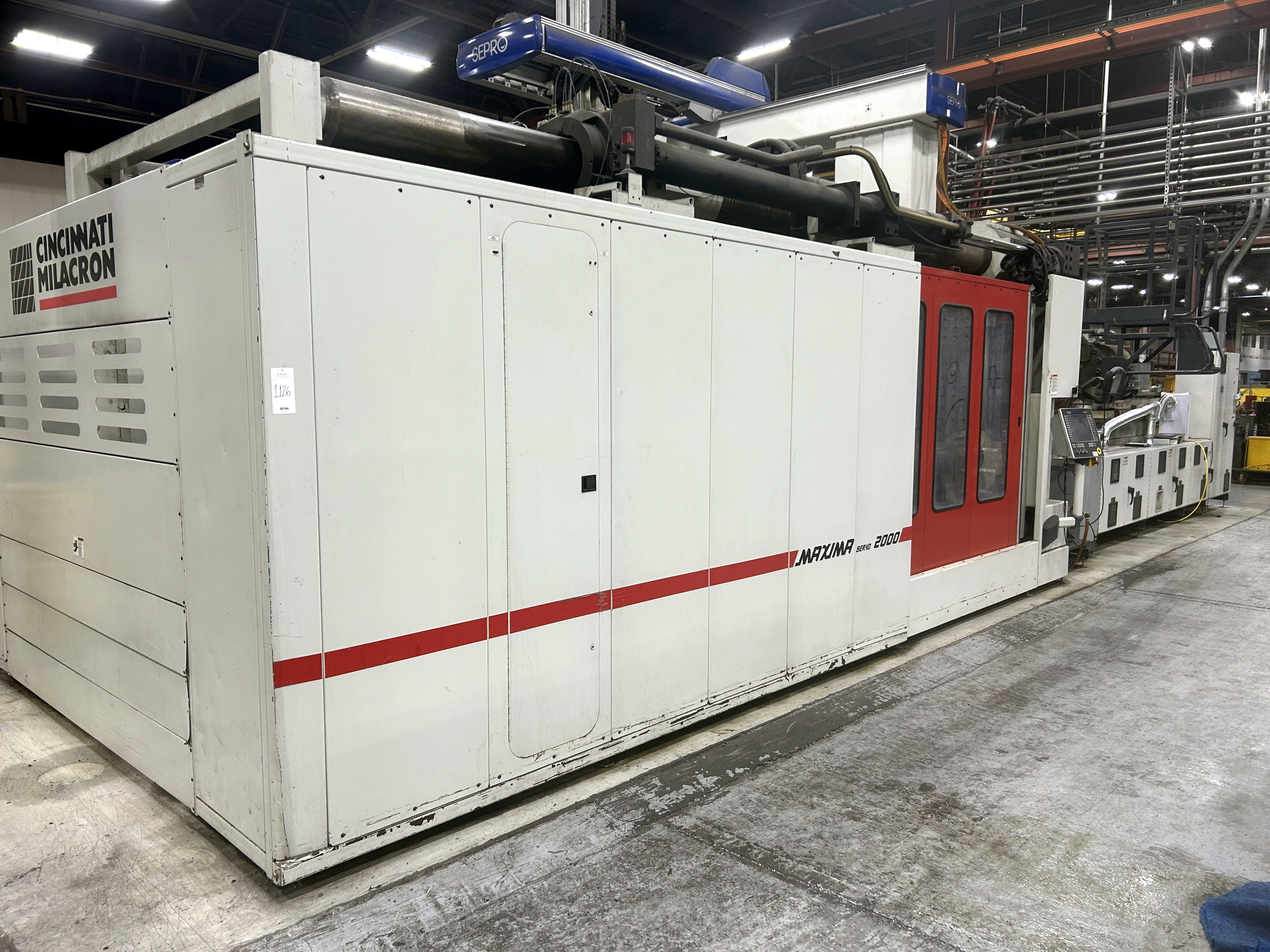 2015 Cincinnati Milacron Injection Molding Machine, Model MSG2000, Maxi ...